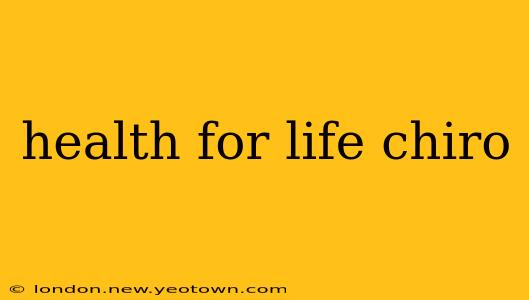 health for life chiro