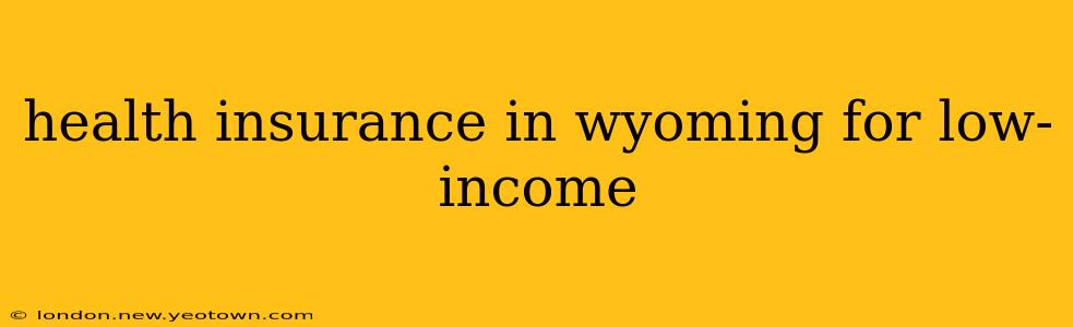 health insurance in wyoming for low-income