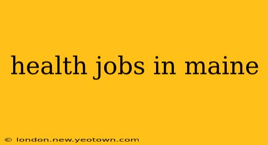 health jobs in maine