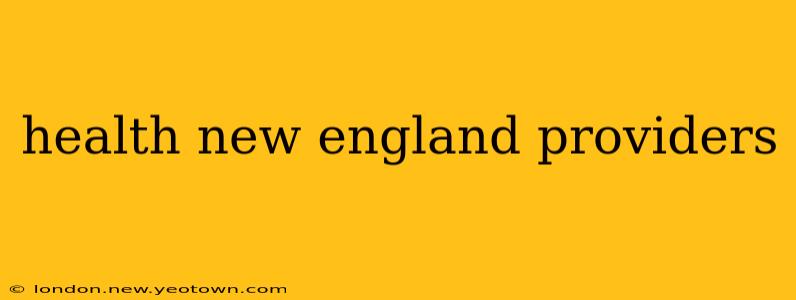 health new england providers