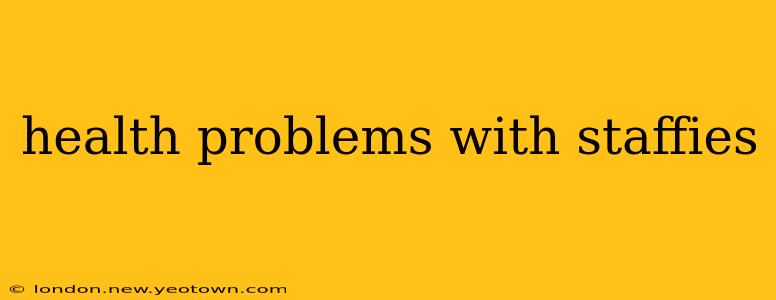 health problems with staffies
