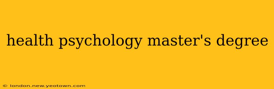 health psychology master's degree