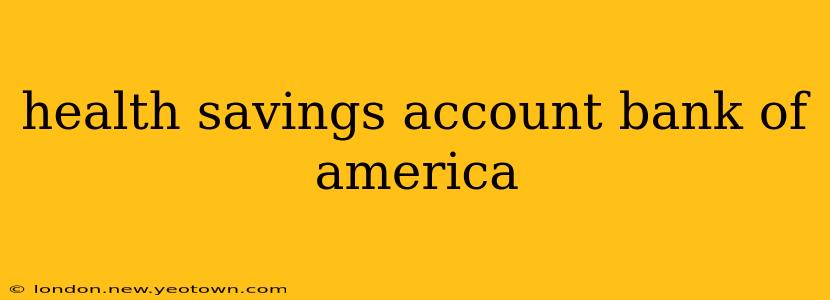 health savings account bank of america