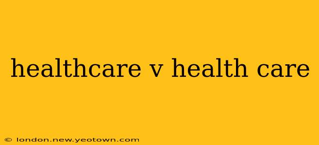 healthcare v health care
