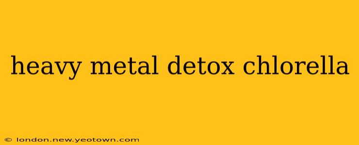 heavy metal detox chlorella