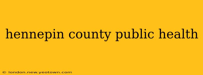 hennepin county public health