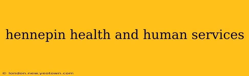 hennepin health and human services