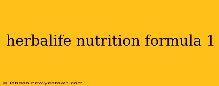 herbalife nutrition formula 1