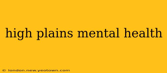 high plains mental health