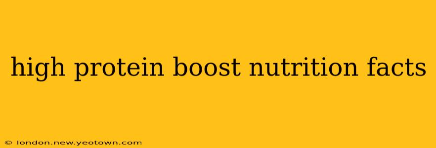 high protein boost nutrition facts