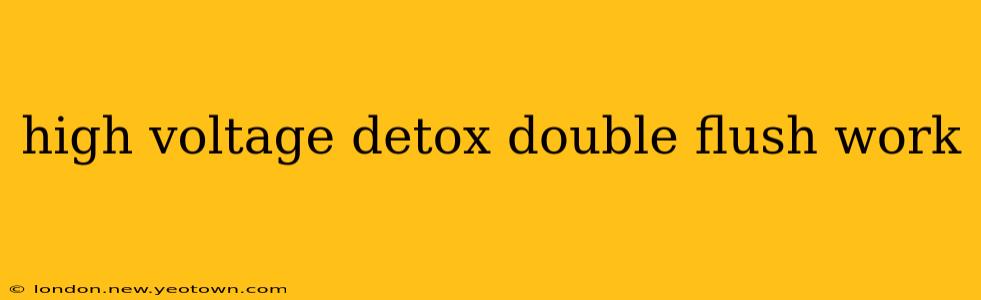 high voltage detox double flush work