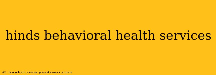 hinds behavioral health services