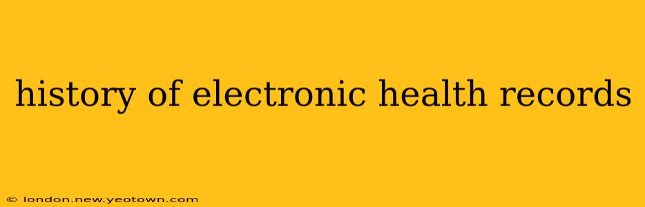 history of electronic health records