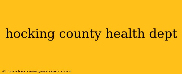 hocking county health dept