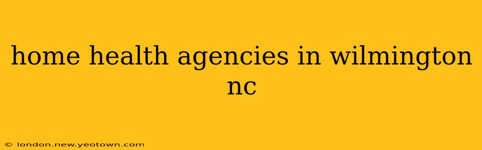home health agencies in wilmington nc
