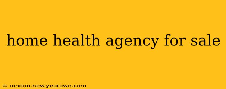 home health agency for sale