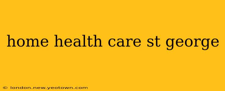 home health care st george