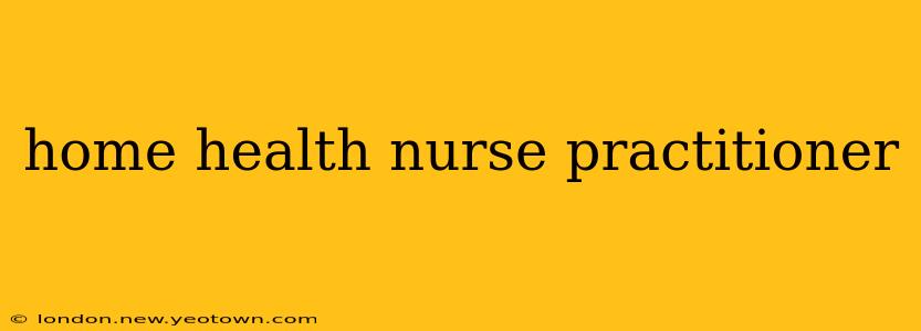 home health nurse practitioner
