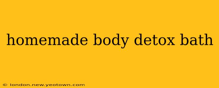 homemade body detox bath