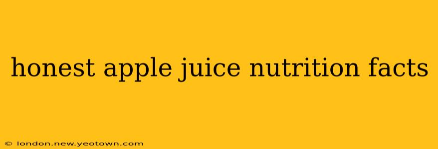 honest apple juice nutrition facts