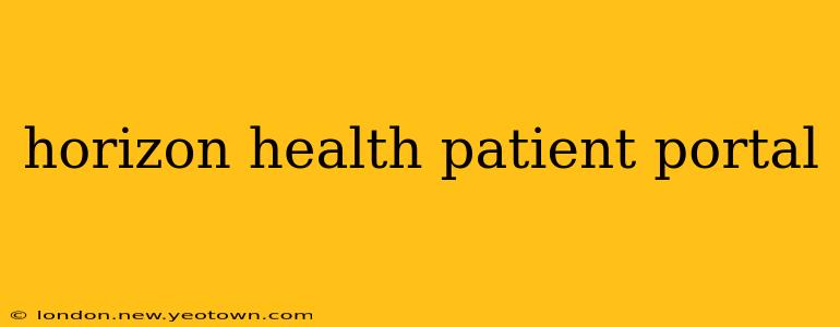 horizon health patient portal