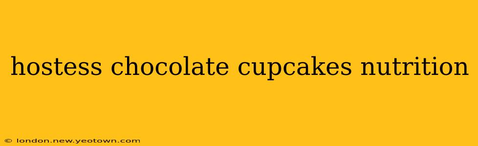 hostess chocolate cupcakes nutrition
