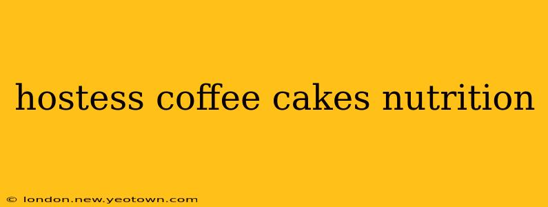 hostess coffee cakes nutrition