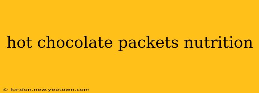 hot chocolate packets nutrition