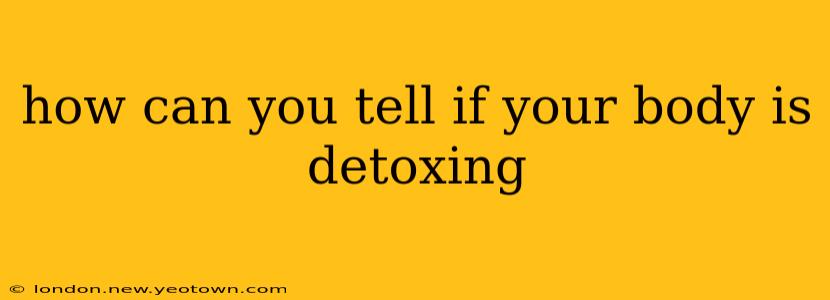 how can you tell if your body is detoxing