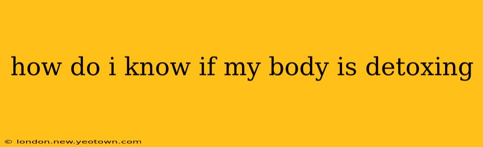 how do i know if my body is detoxing