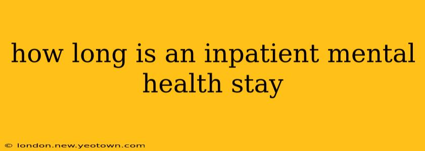 how long is an inpatient mental health stay