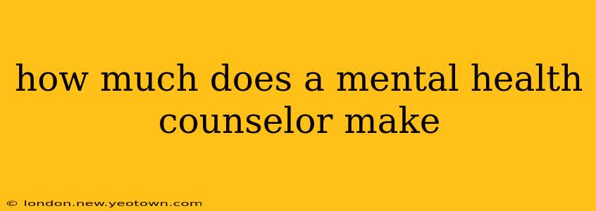 how much does a mental health counselor make