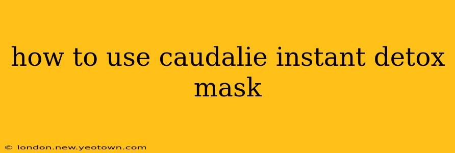 how to use caudalie instant detox mask