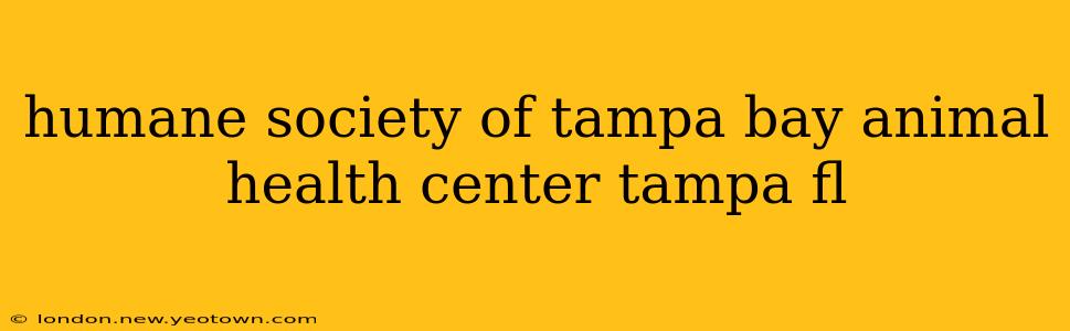 humane society of tampa bay animal health center tampa fl