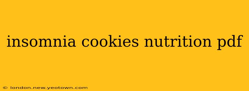 insomnia cookies nutrition pdf