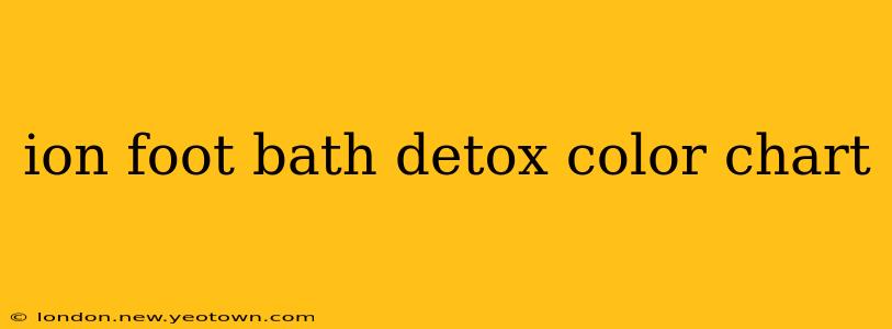 ion foot bath detox color chart