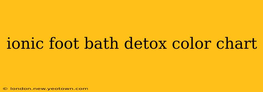 ionic foot bath detox color chart