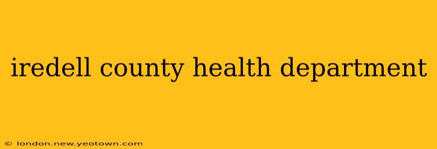 iredell county health department