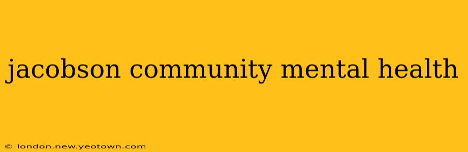 jacobson community mental health
