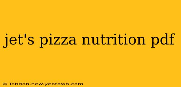 jet's pizza nutrition pdf