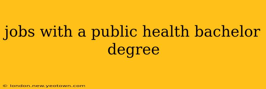 jobs with a public health bachelor degree