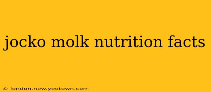 jocko molk nutrition facts