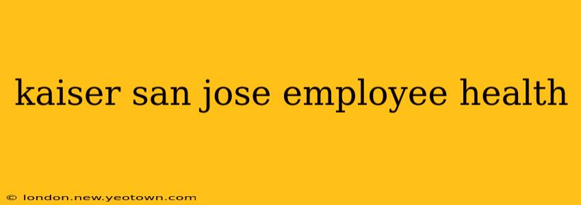 kaiser san jose employee health