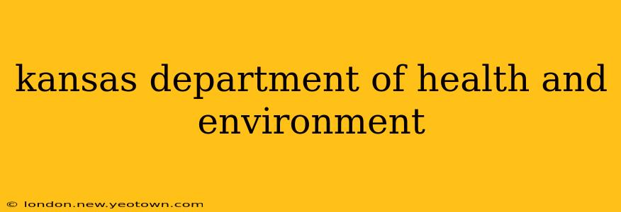 kansas department of health and environment