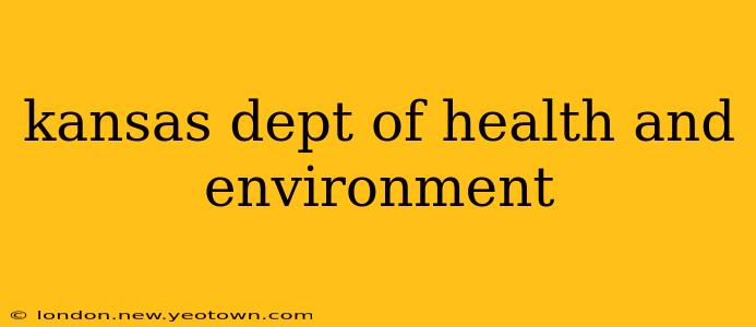 kansas dept of health and environment