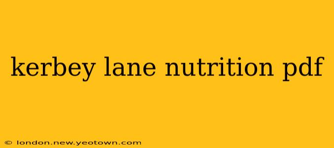 kerbey lane nutrition pdf