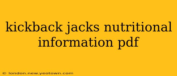 kickback jacks nutritional information pdf