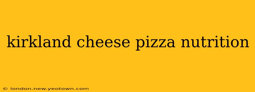 kirkland cheese pizza nutrition