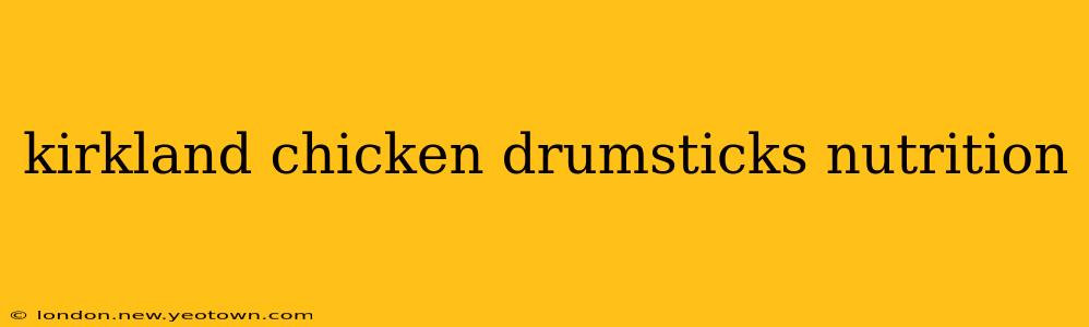 kirkland chicken drumsticks nutrition