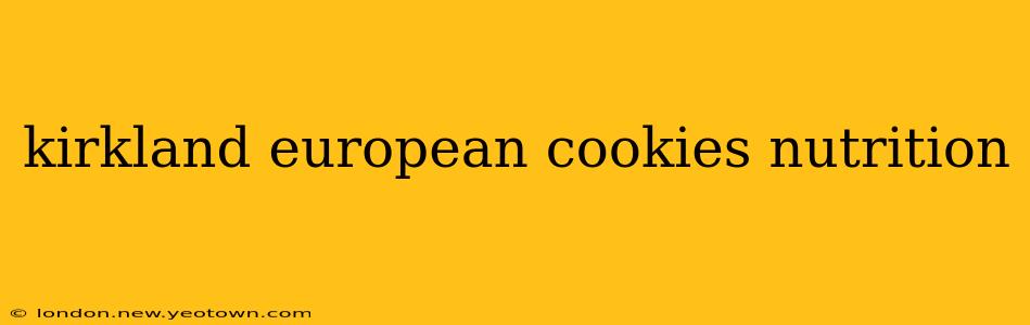 kirkland european cookies nutrition